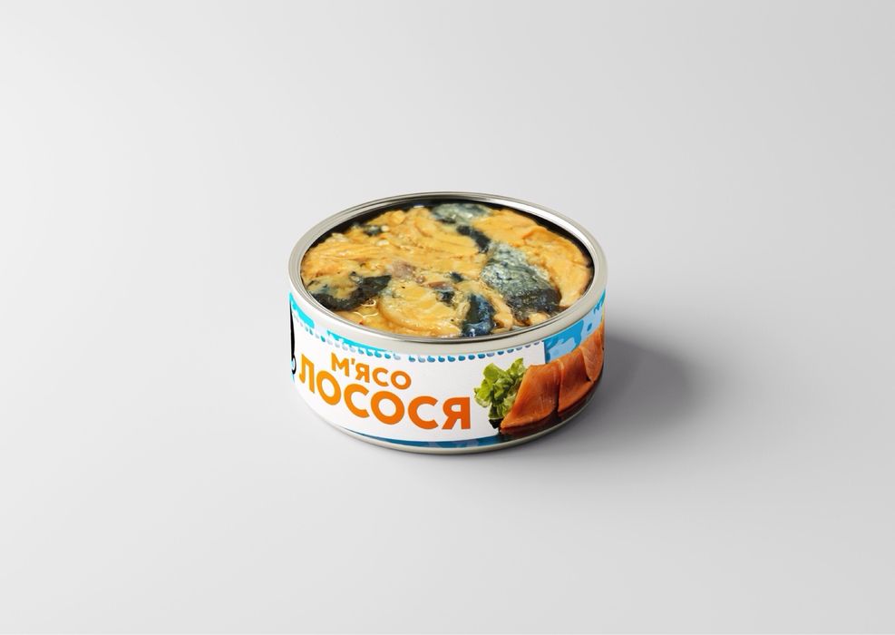 Мясо лосося.Тушонки.Язик.РИБА.КАШИ с мясом.рибние консерви