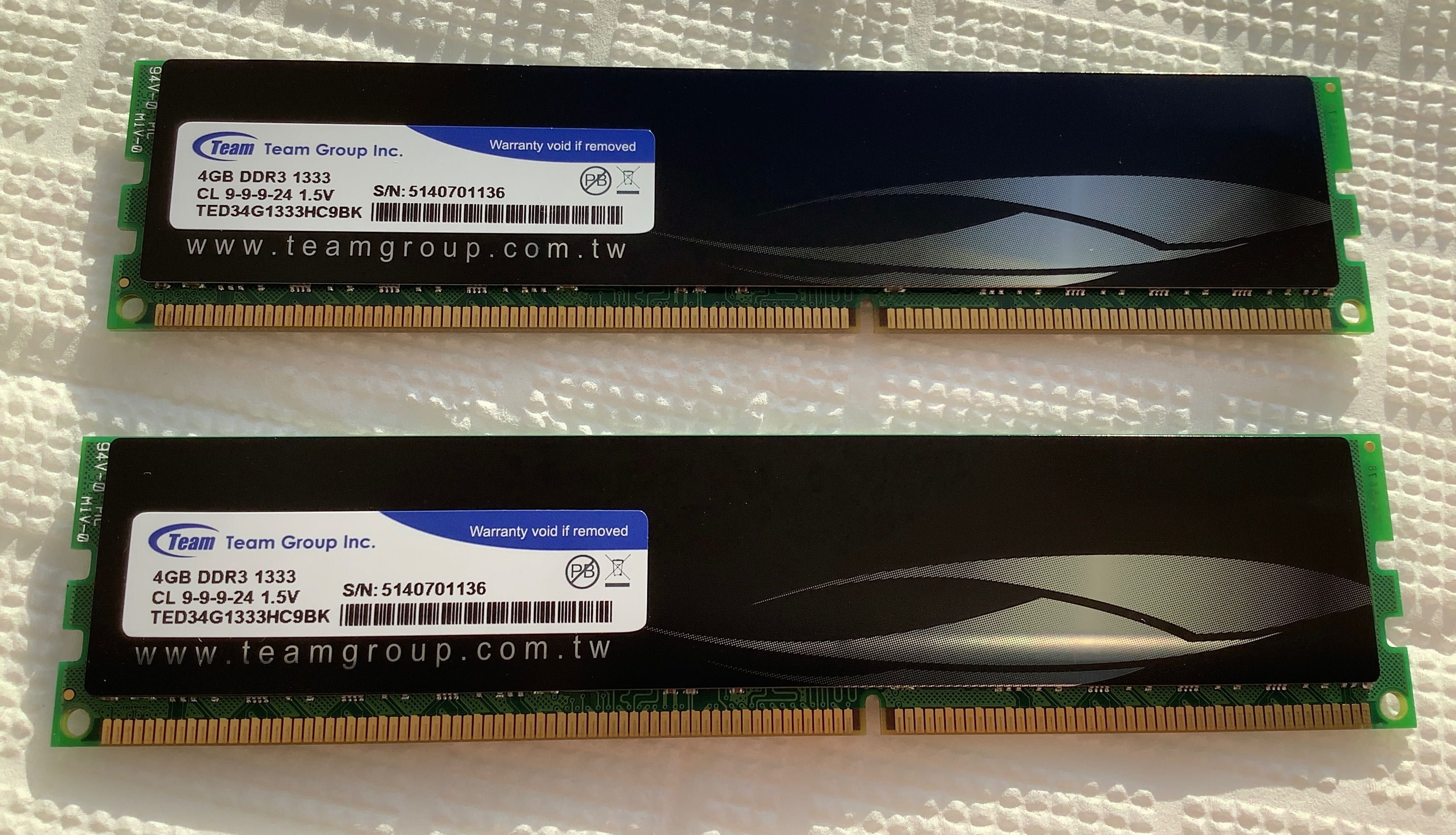 Оперативная память DDR3 Team Group Elite 1333 комплект 8 Гб