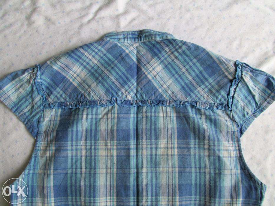 Niebieska bluzka w kratkę Orsay
