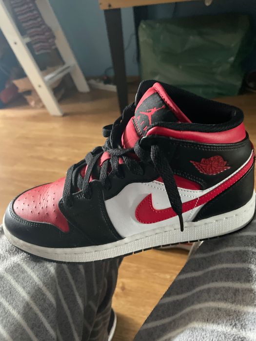 Sapatilhas bota Nike Jordan vermelhas Pretas e Brancas tamanho 38.50