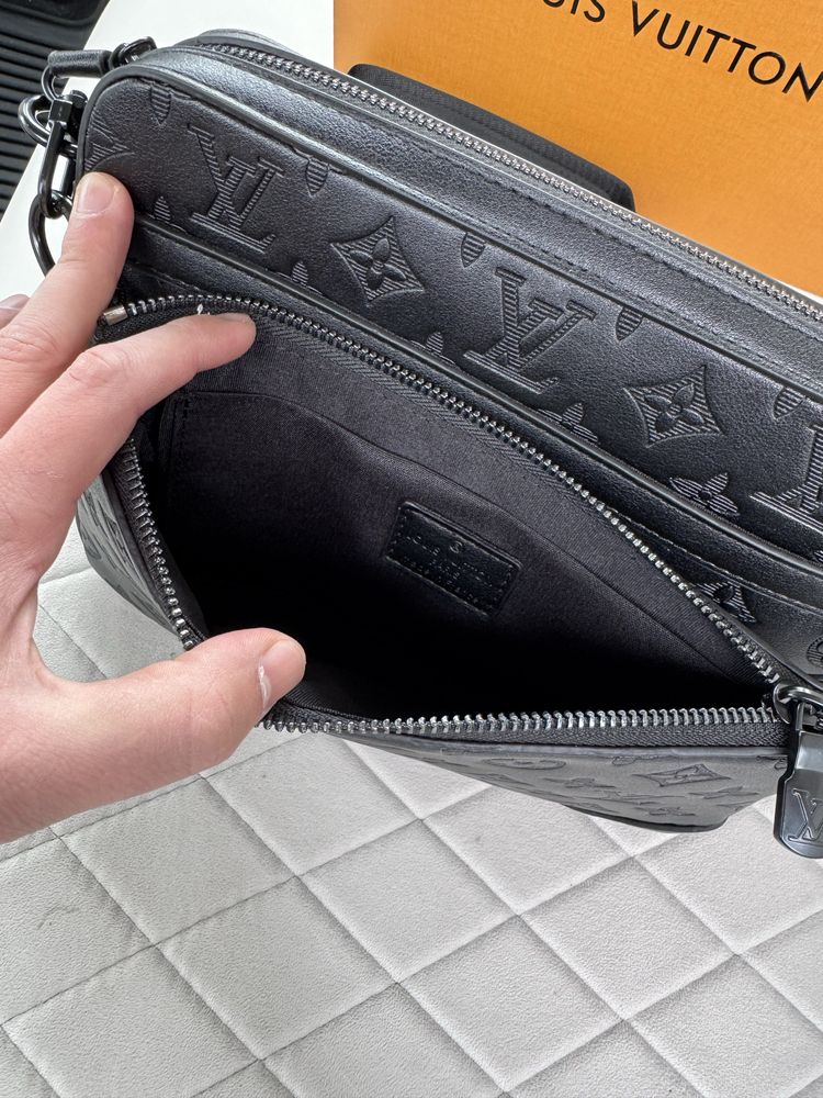 Мужская сумка через плечо барсетка Louis Vuitton 3in1