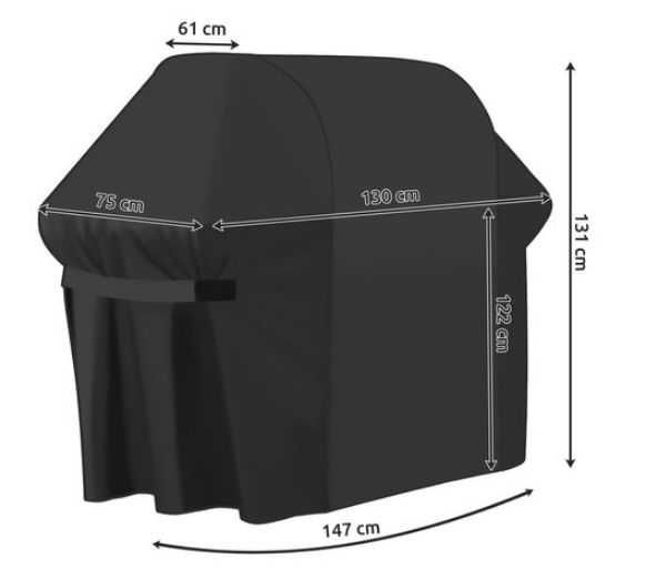 Pokrowiec na grill ogrodowy 147x61x122cm