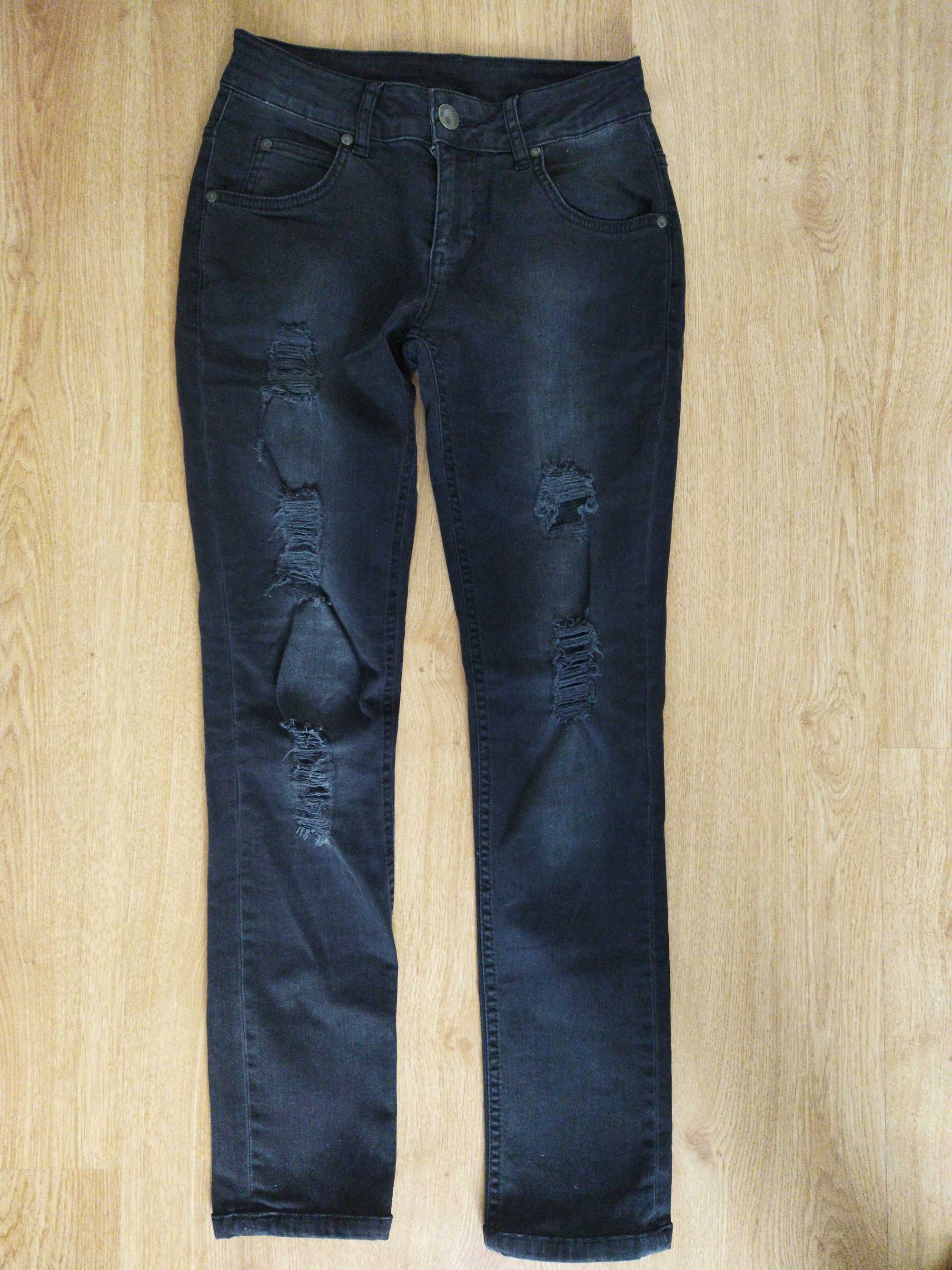 Spodnie Hound jeans r. XS/34 k.czarny.