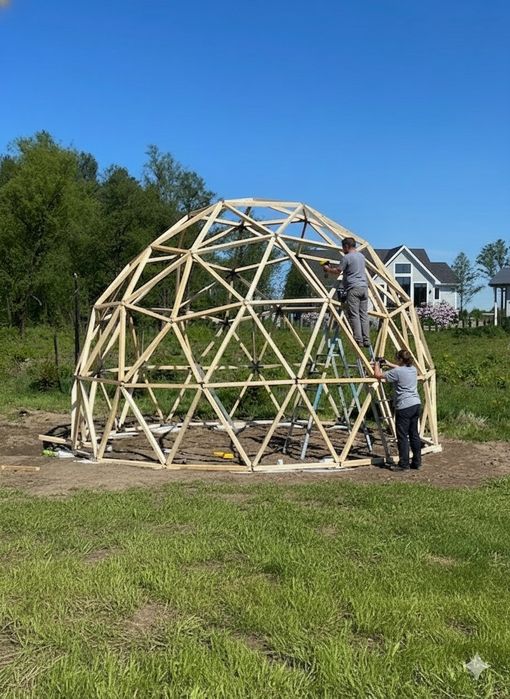 Łączniki kopuły geodezyjnej 3v 5/8- 61 lacznikow