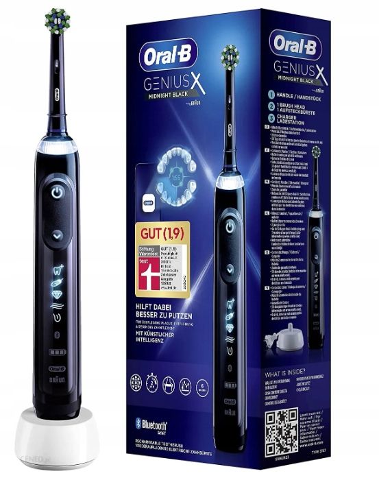 szczoteczka elektryczna oral-b genius x midnight kompletna