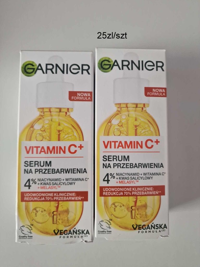 GARNIER Vitamin C
Serum do twarzy, na przebarwienia, z witaminą C
Seru