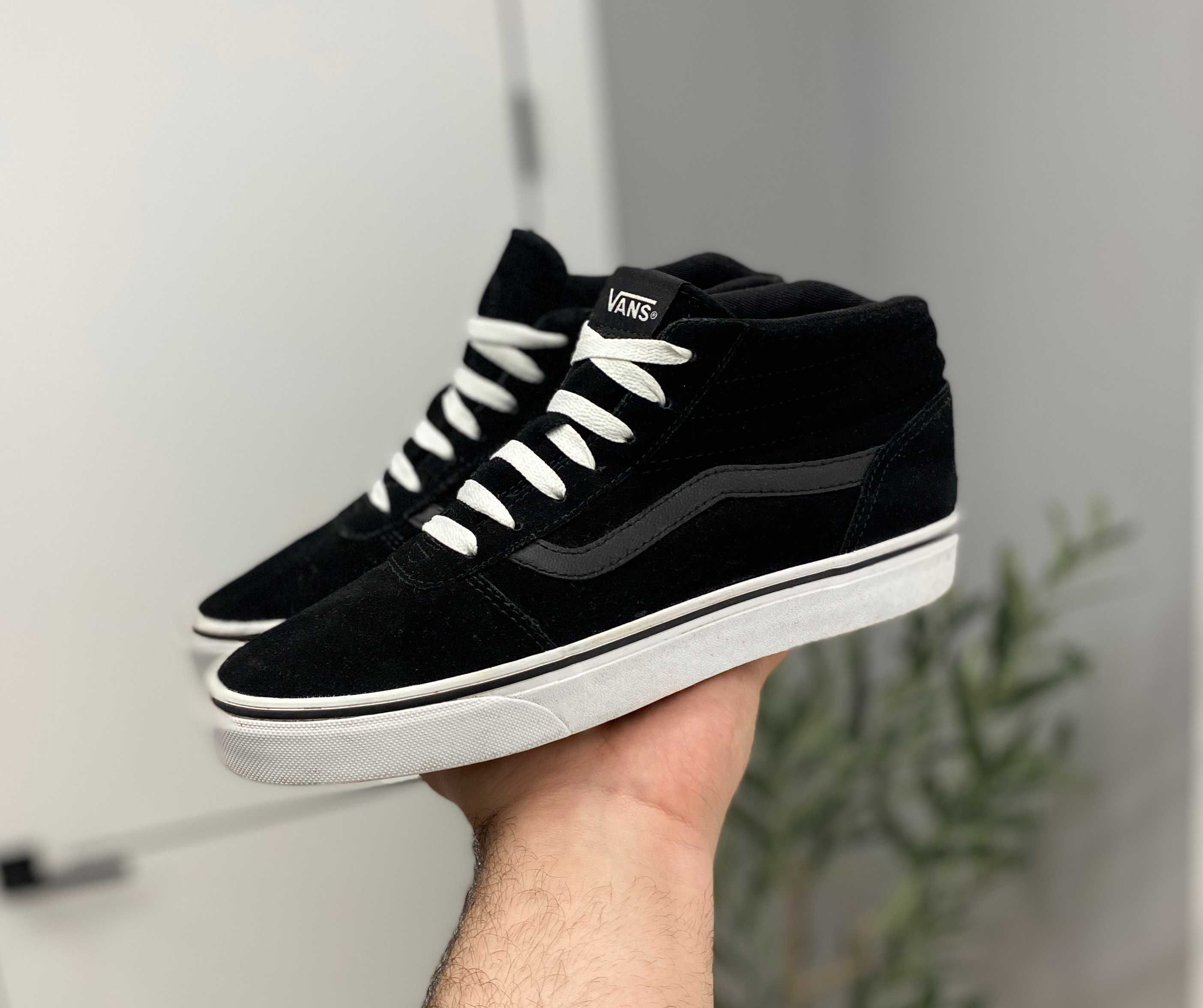 сникеры VANS (оригинал) 39р 25см кроссовки кеды черные