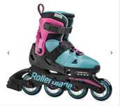 Дитячі ролики б/у 23-26 см Rollerblade Microblade G Pink/Emerald