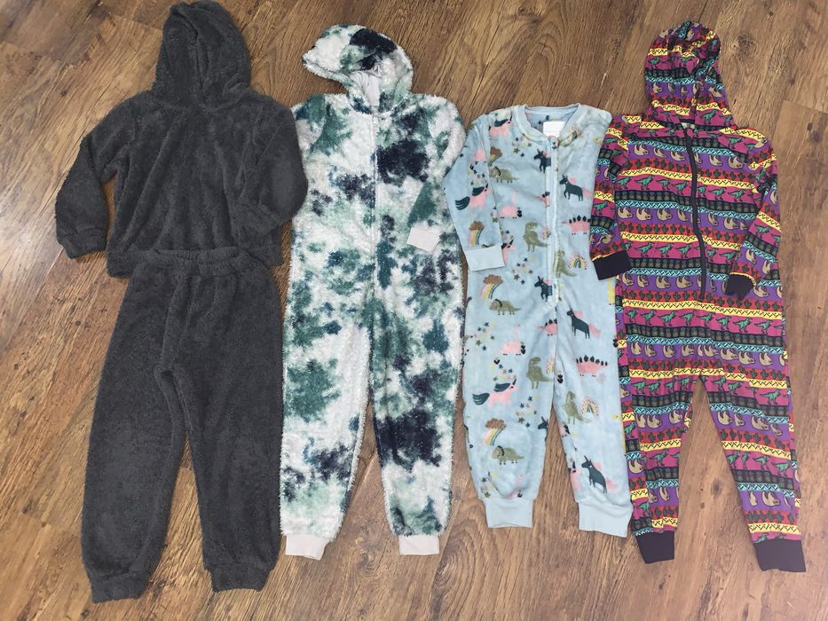 Набор  теплых пижам для мальчика 5-6 л,7-8 л