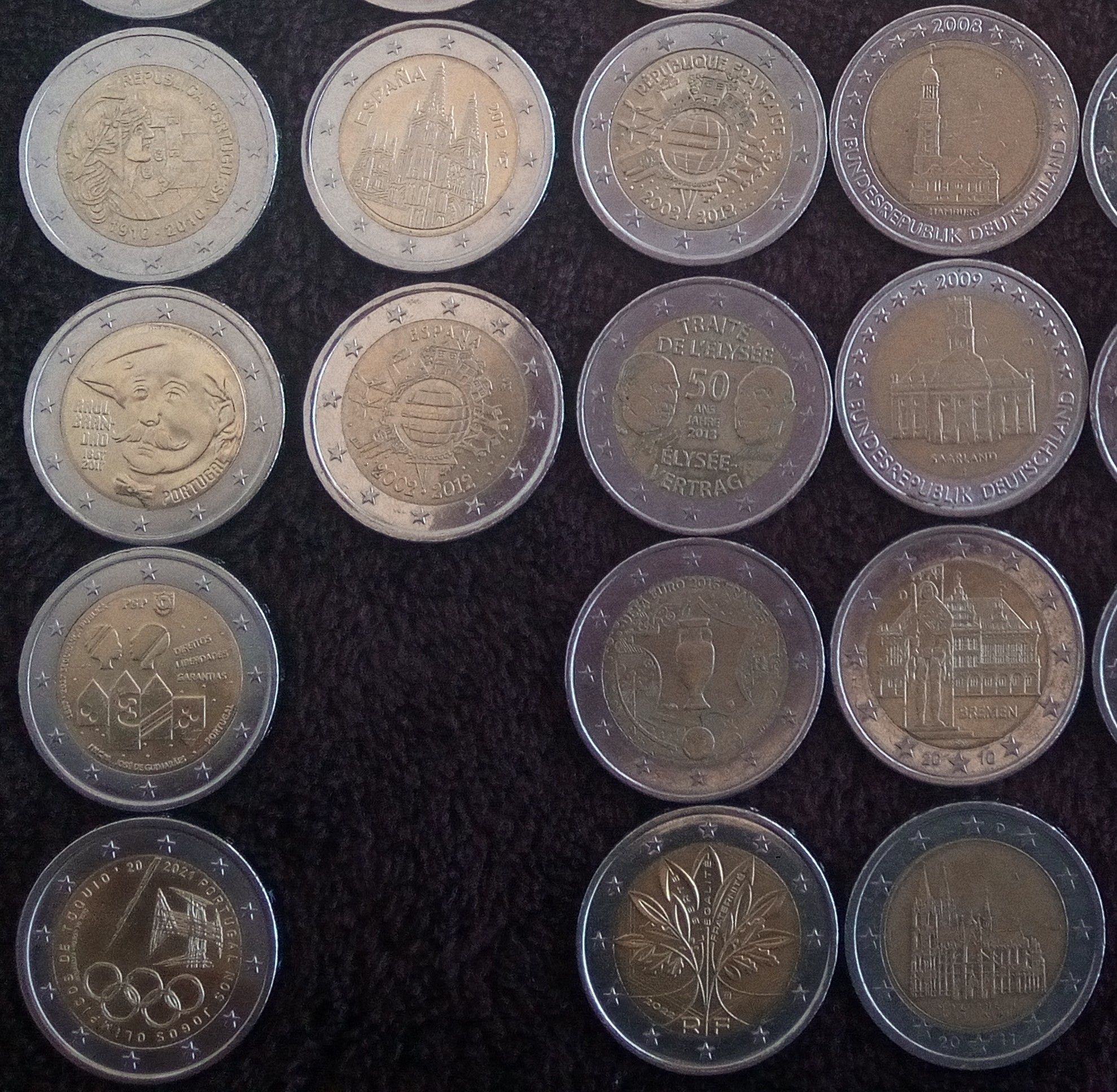 Moedas comemorativas de 2 €