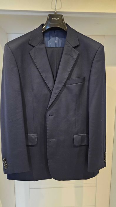 Garnitur granatowy BYTOM dwuczęściowy bardzo dobry stan