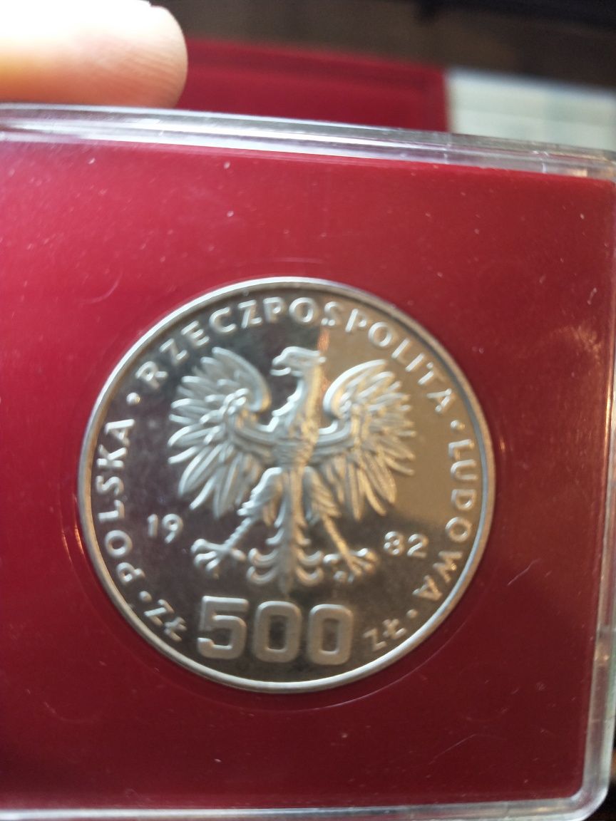 Srebrna moneta 40 lat fajny stan dla kolekcji