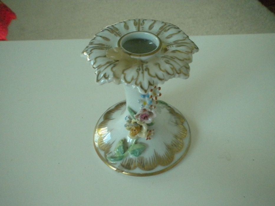 Artibus castiçal antigo porcelana  porta vela