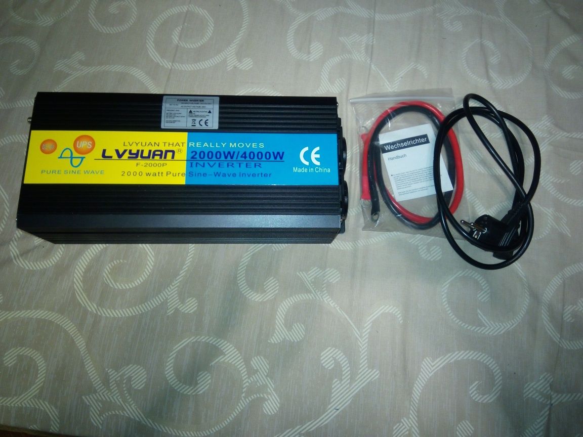 Инвертор ИБП UPS ДБЖ Бесперебійник 4000W\2000W 12V Правильна синусоїда