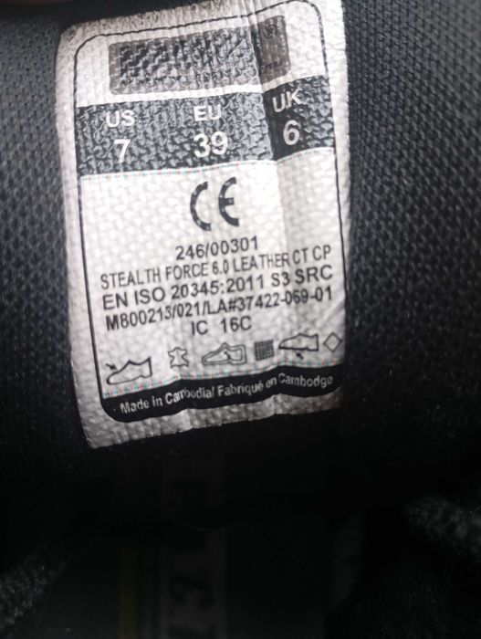 Skórzane buty taktyczne magnum 39