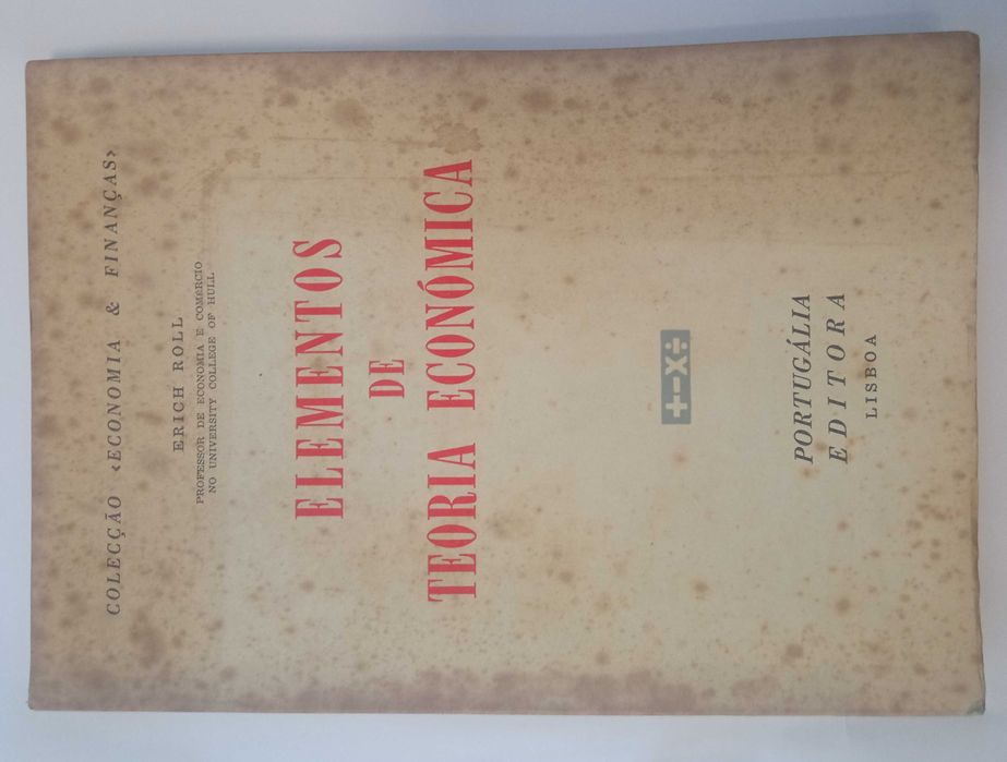Elementos de teoria económica, de Erich Roll