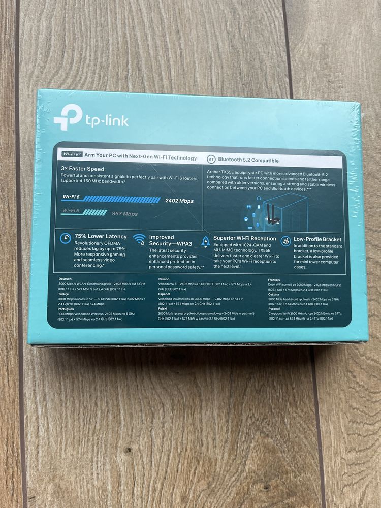 Karta sieciowa TP-Link Archer TX55E PCI Express, wewnętrzna 2.4/5 Ghz