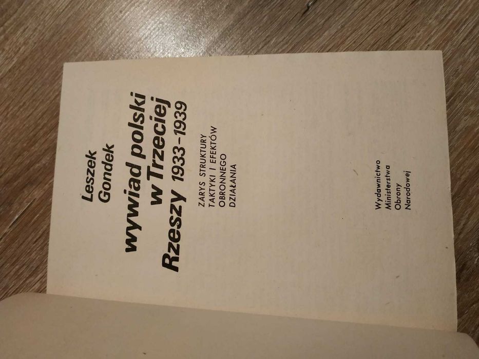 "Wywiad polski w Trzeciej Rzeszy" Leszek Gondek