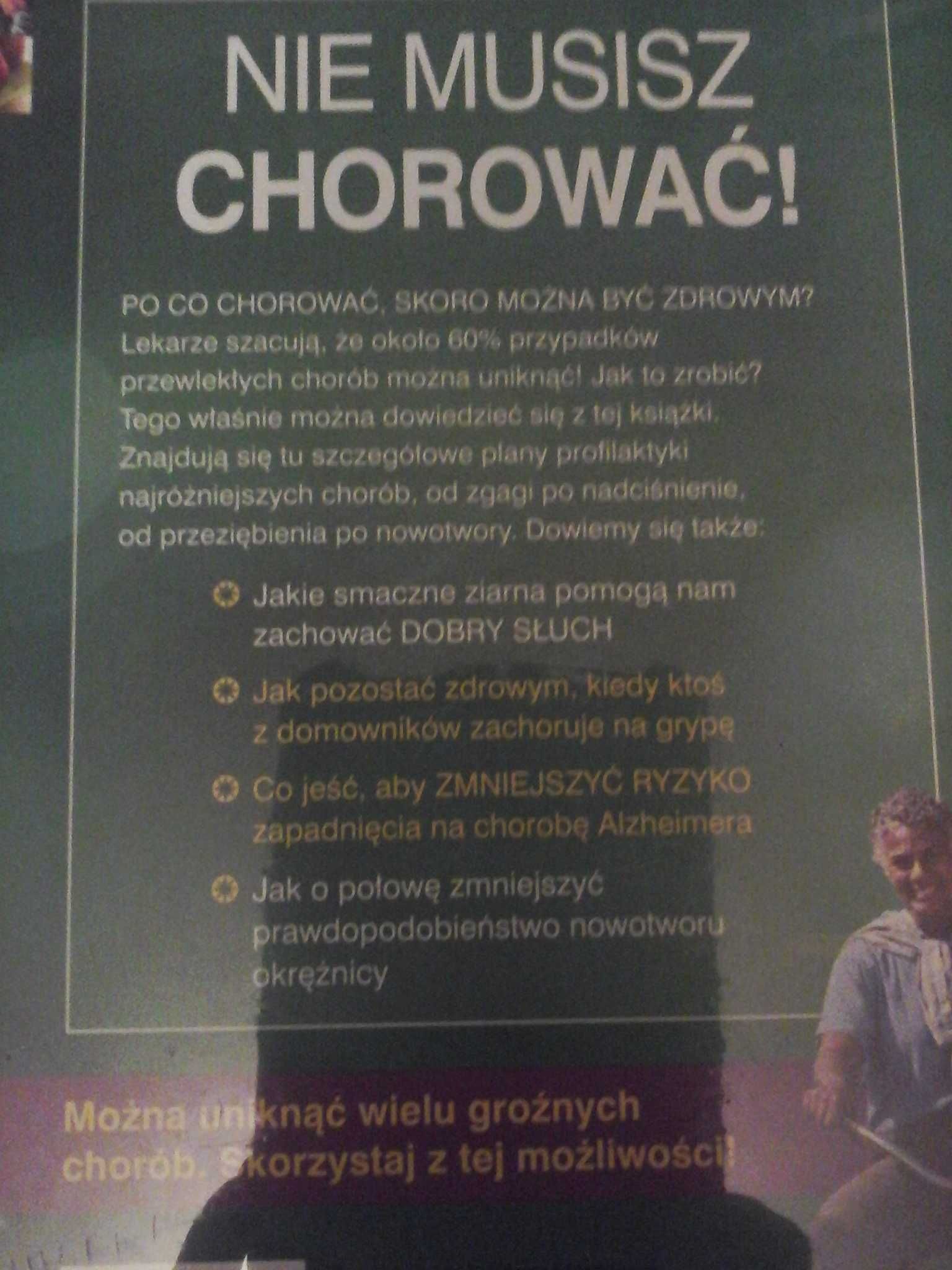 Nie musisz chorować książka nowa w folii