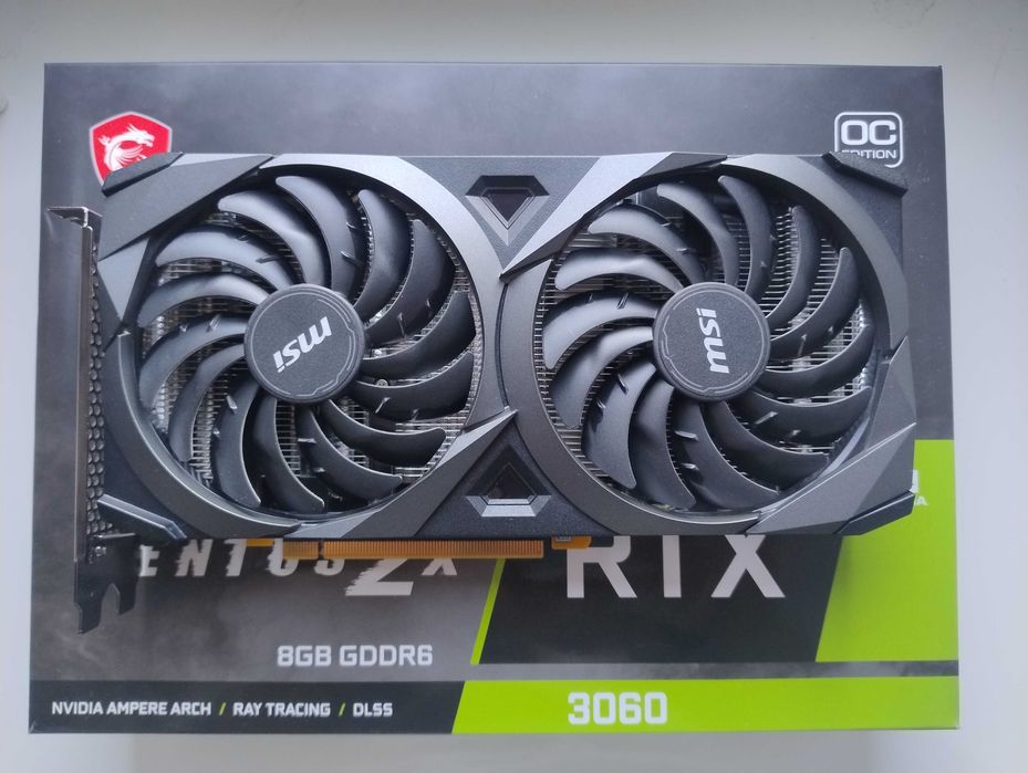 Відеокарта MSI RTX 3060 Ventus 2X 8G OC / Повний комплект, з коробкою.
