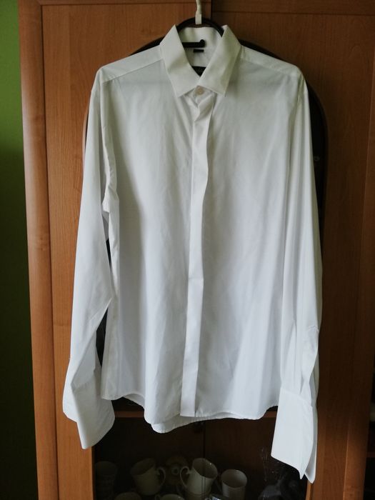 Granatowy garnitur L XL