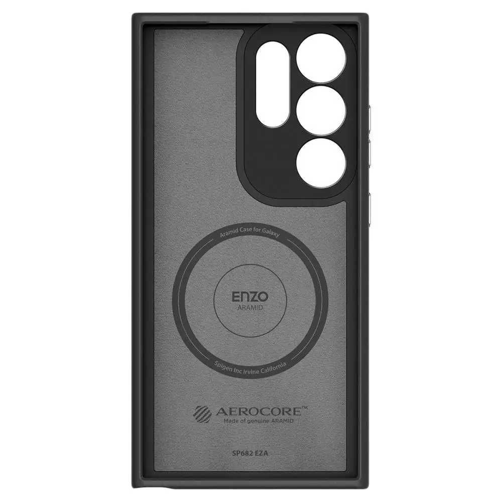 Чехол Spigen Enzo Aramid MagFit   Samsung Galaxy S24 Ultra Matte Black