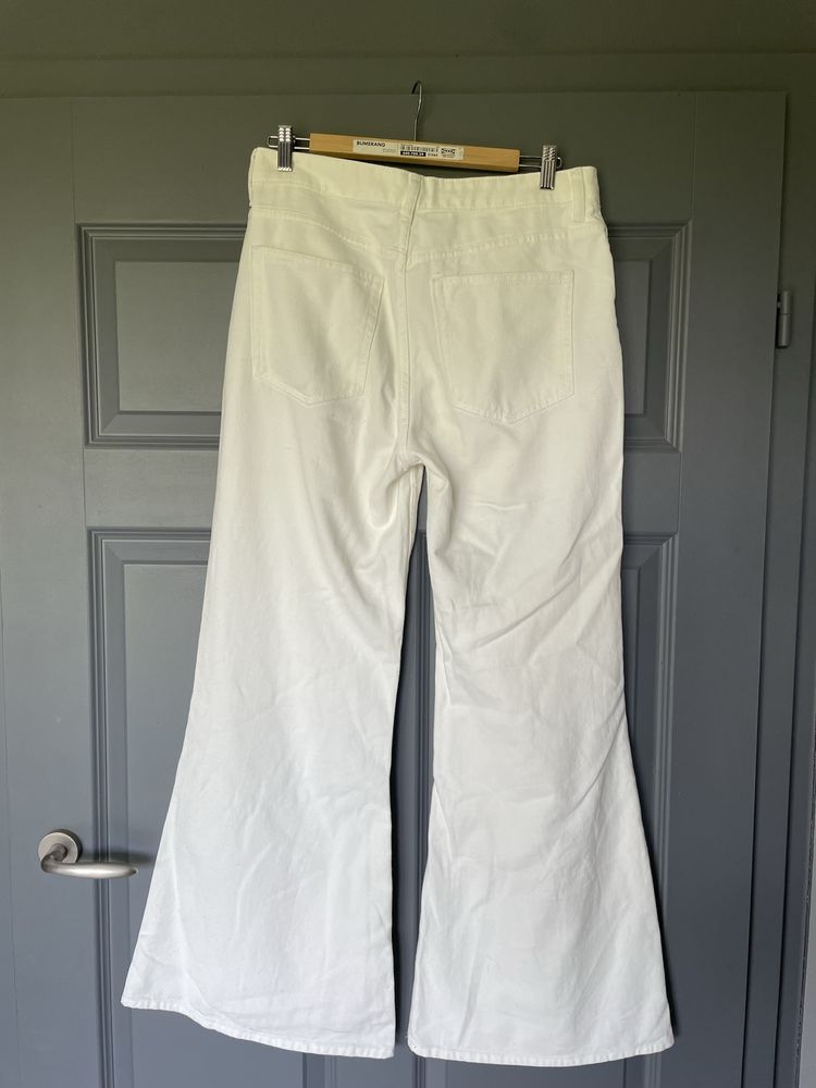 Jeansy H&M białe szerokie L