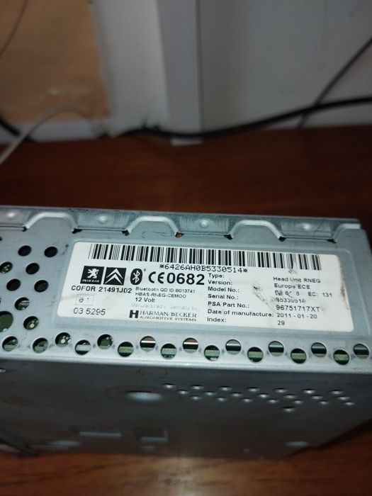 Orginalne radio nawigacja BE6426 GPS bluetooth PEUGEOT 3008 i 5008