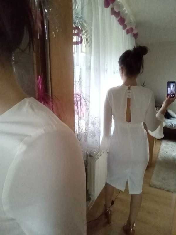 Biała sukienka xs asos