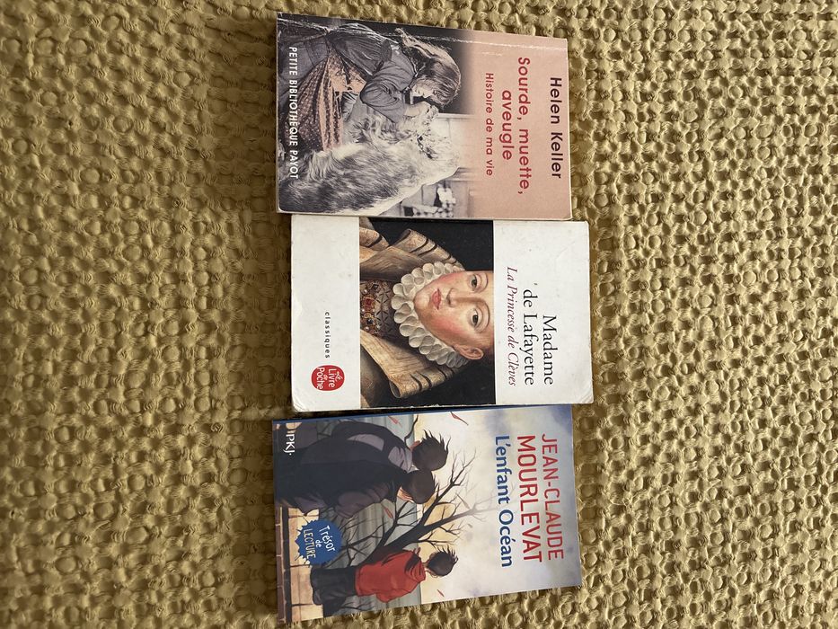3 livros em frances