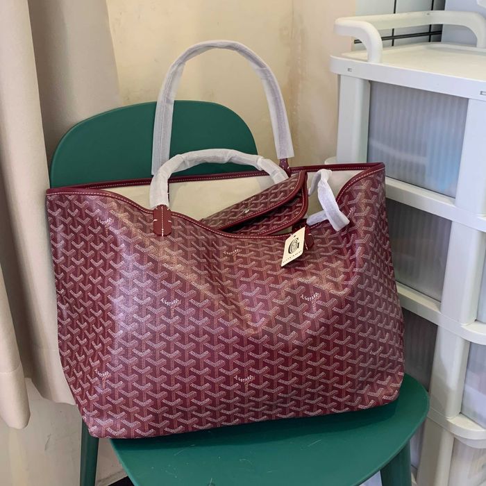 Goyard Saint Louis – Torba Shopper w Kolorze Czerwonobrązowym