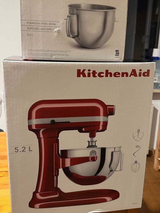 [NOWY] 5,2L KitchenAid Heavy Duty 5KSM55SXXE + Misa 6,6L