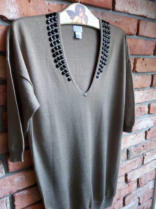 Sweterek H&M roz. 34/XS - 50% wełna