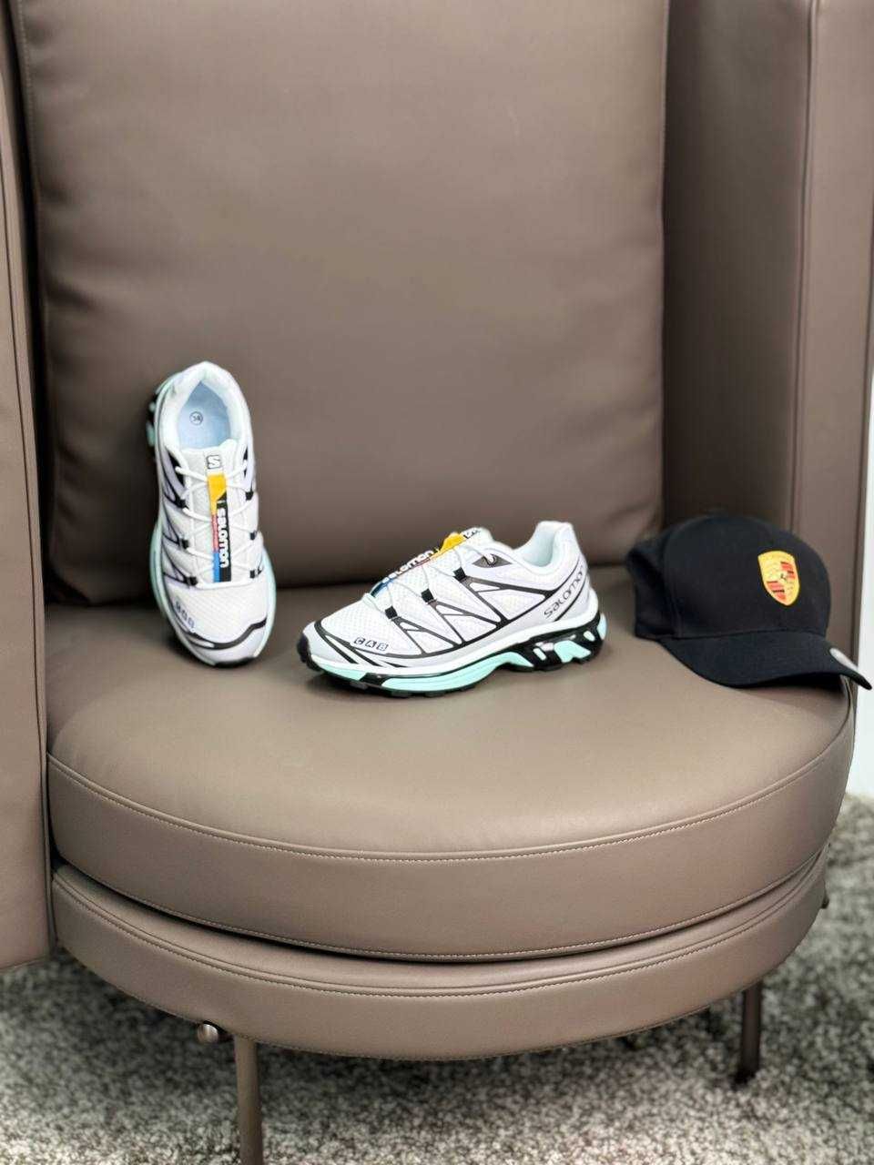 ЖІночі кросівки саломон Salomon XT-6 White Black Mint [37-41]