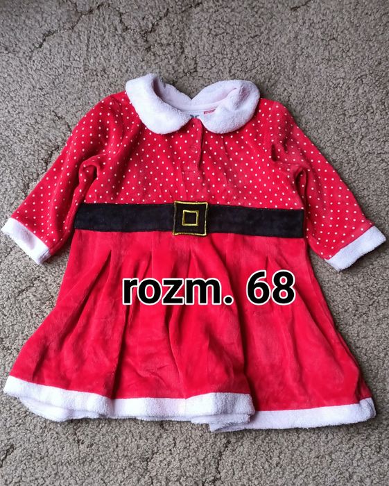 Sukienka Mikołajki rozm 68