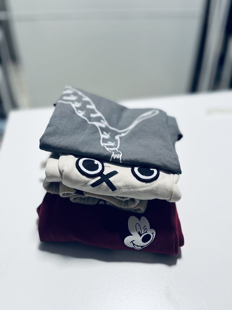 Zestaw 128cm dresy tshirt spodnie Puma Zara myszka miki