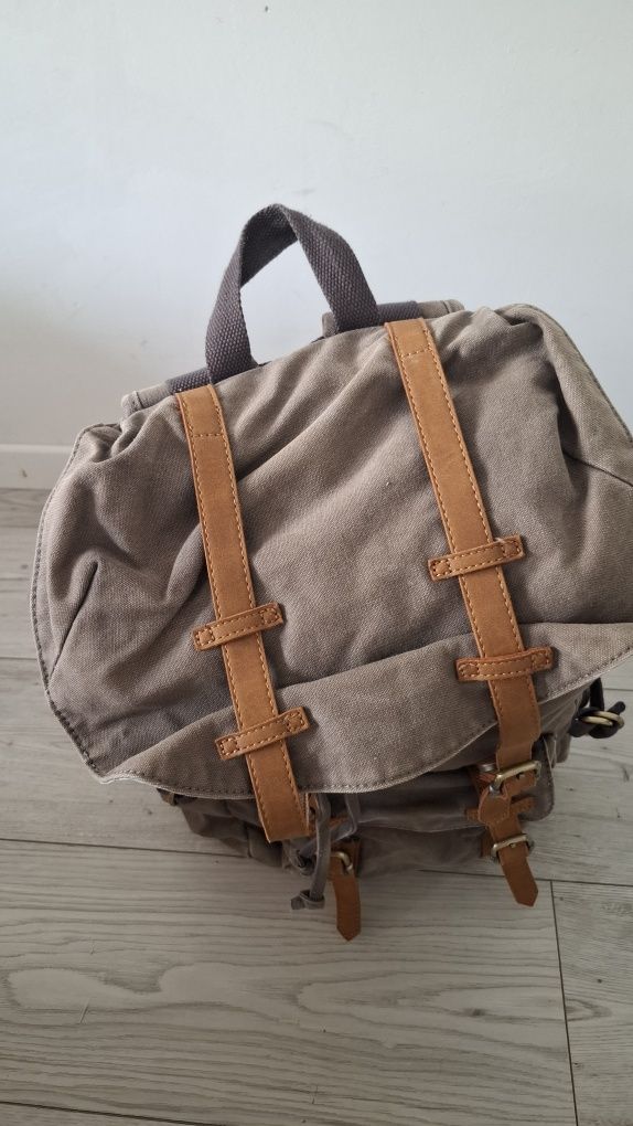 Plecak płócienny canvas evervanz 23l laptop 15 cali