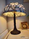 Lampa witrażowa Tiffany style odcienie szarości