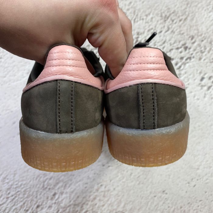 ji2744 оригінал жіночі кеди adidas samba og platform xlg dark brown