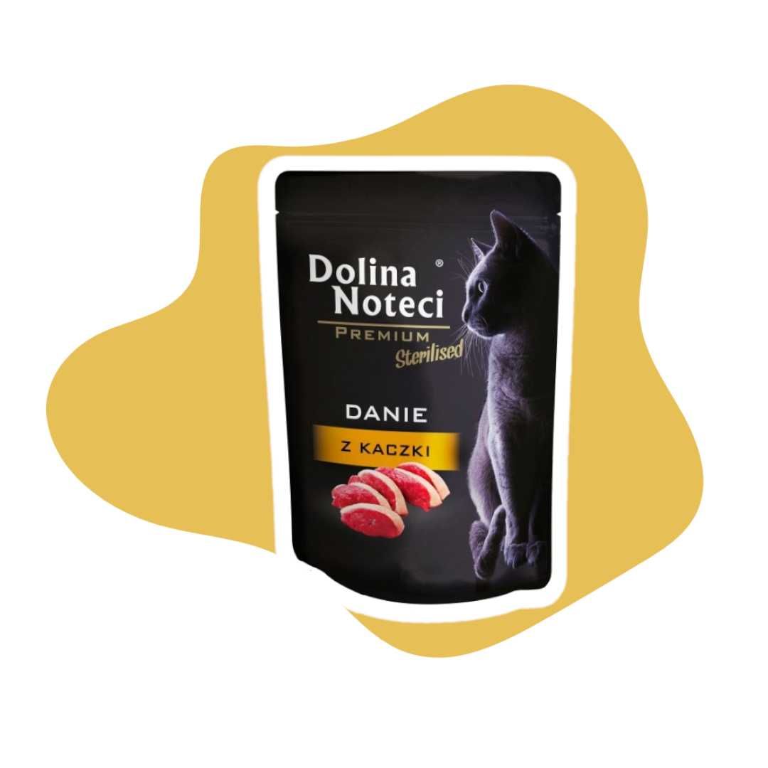 Dolina Noteci Sterilised Danie z kaczki 10x85g Karma mokra dla kota