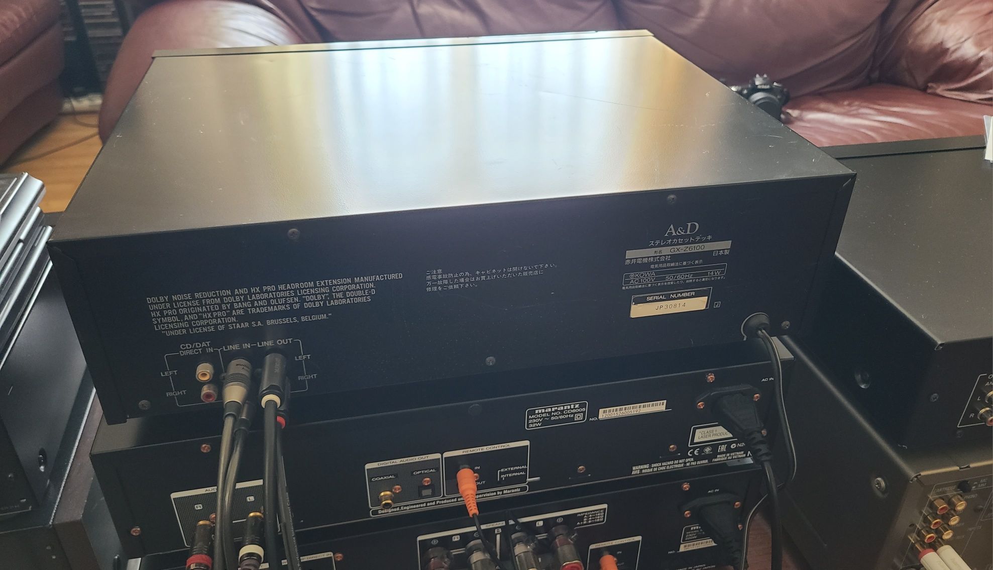 Кассетная дека A&D GX-Z6100 в отличном полностью рабочем состоянии