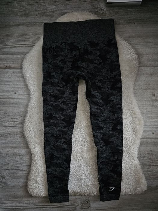 Legginsy gymshark Rozmiar S Camo Moro Wysoki stan spodnie Gymshark