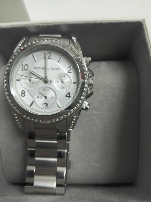 Relógio prateado Mikael Kors
