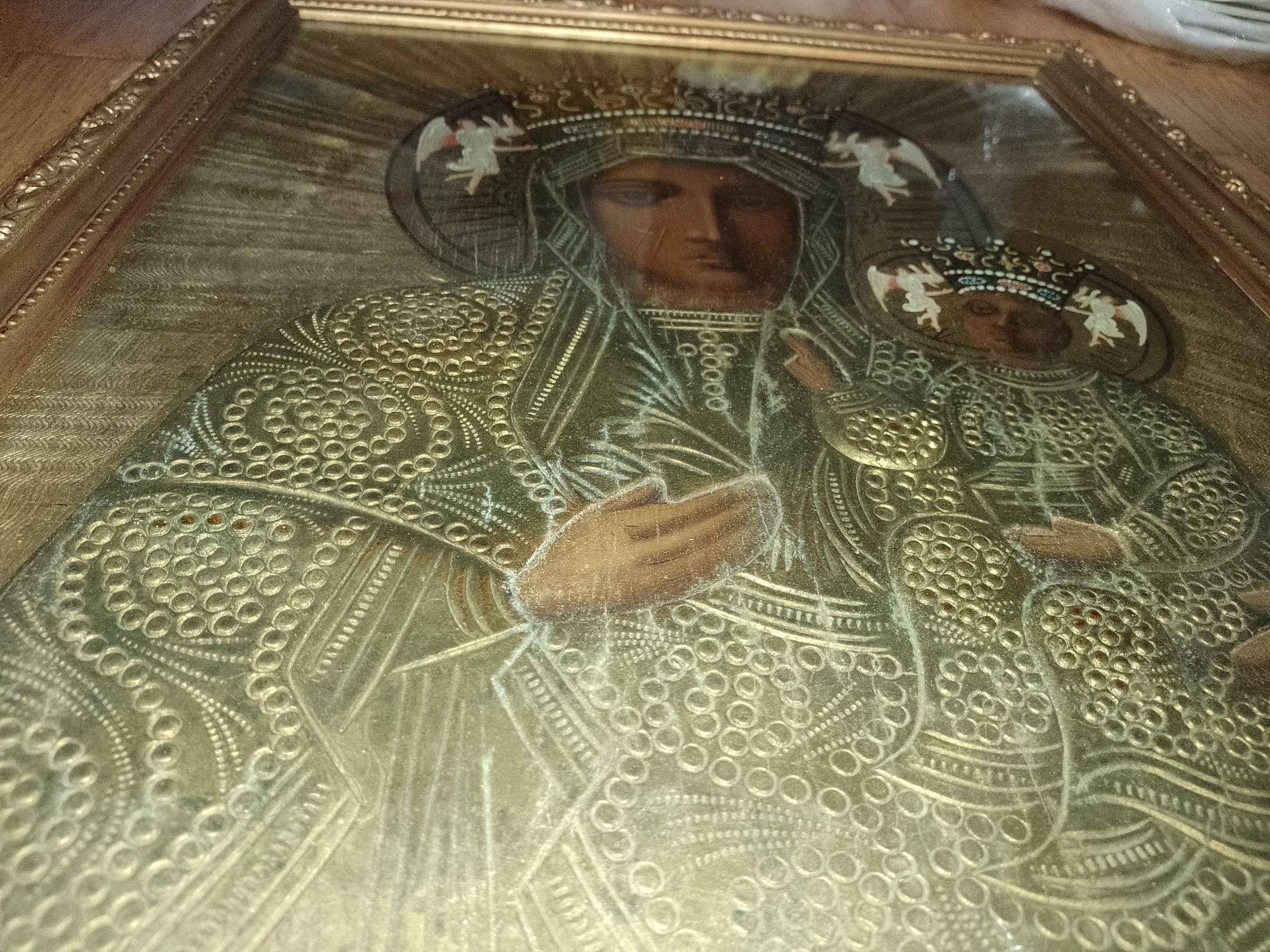 Ikona, obraz sakralny, Matka Boska Częstochowska z dzieciątkiem