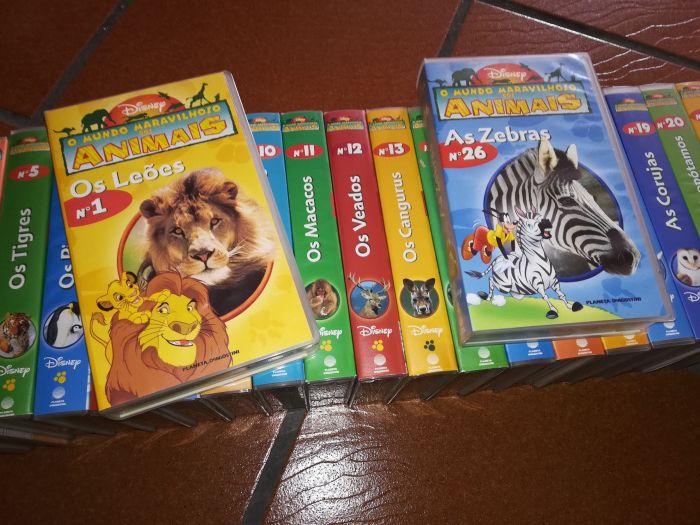 Coleção Completa VHS O Mundo Maravilhoso dos Animais - Disney