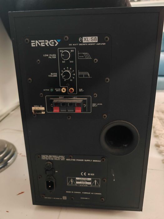 Subwoofer Energy e:XL-S8 — 100W, 100% funcional