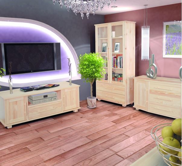 Biblioteczka drewniana sosnowa 2D/5S producent