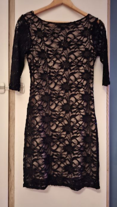 Mała czarna błyszcząca wesele wyjście impreza