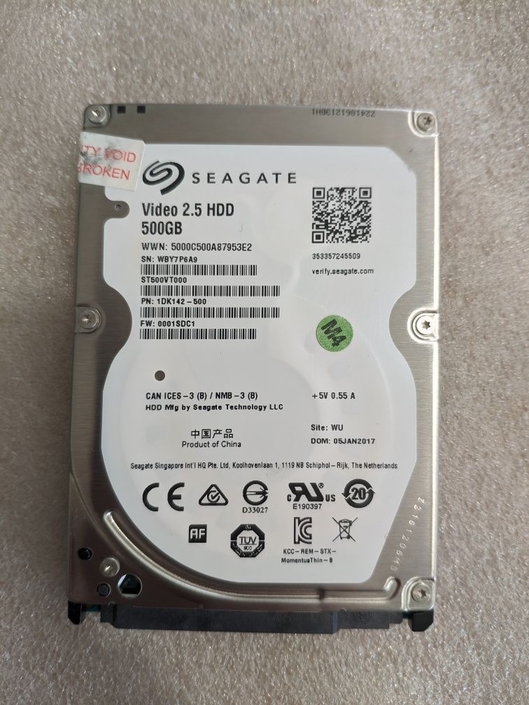 10шт. жорсткий диск 2.5 SATA 6Gbps 500Gb Toshiba/Seagate