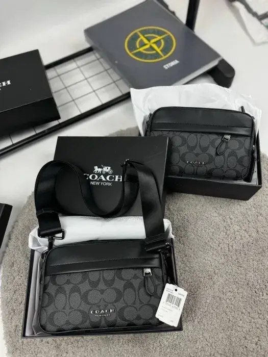 Сумка Coach чоловіча , з коробкою та брендованим мішечком